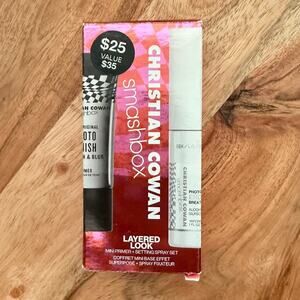 Smashbox Christian Cowan Layered Look Mini Primer 0.34Oz + Setting Spray 1oz Set